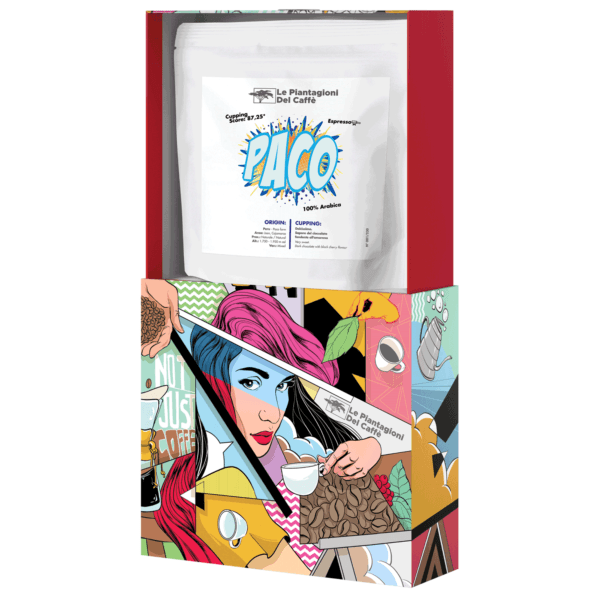 Peru Paco 250 g Dirompenti edition coffee by Le Piantagioni del Caffè, specialty Arabica from Cajamarca, Peru, with notes of dark chocolate and black cherry.