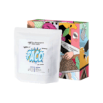 Peru Paco 250 g Dirompenti edition coffee by Le Piantagioni del Caffè in closed colorful box packaging, specialty Arabica with dark chocolate and black cherry notes.