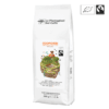 Coopchebi 500 g organic Fairtrade coffee beans by Le Piantagioni del Caffè, Peruvian Arabica with notes of almond, chocolate, and floral sweetness.