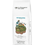 Los Bellotos 500 g coffee beans bag by Le Piantagioni del Caffè, single-origin Bourbon Arabica from El Salvador with notes of tangerine and white chocolate.
